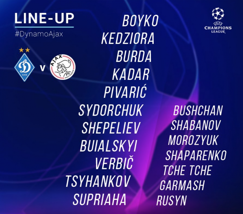 Динамо Киев состав
