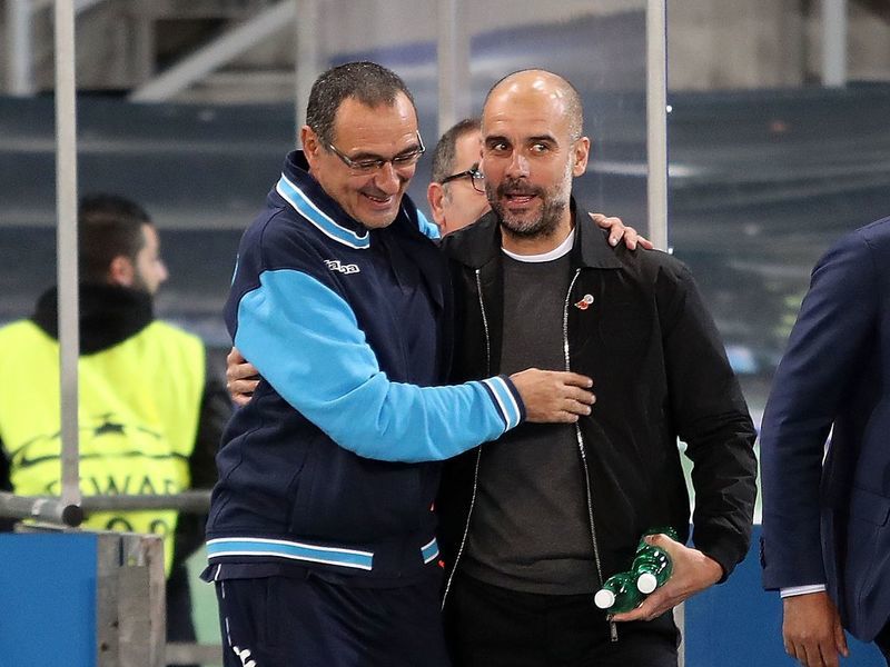 Маурицио Сарри и Хосеп Гвардиола