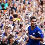 Эден Азар празднует гол в ворота «Борнмута»