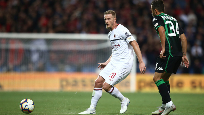 Иньяцио Абате против Федерико Ди Франческо в выездном матче против «Сассуоло» (1:4)