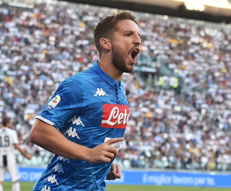 Дрис Мертенс в выездном матче против «Ювентуса» (3:1)