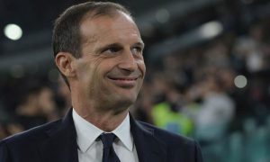 Массимилиано Аллегри радуется победе в матче против «Наполи» (3:1)