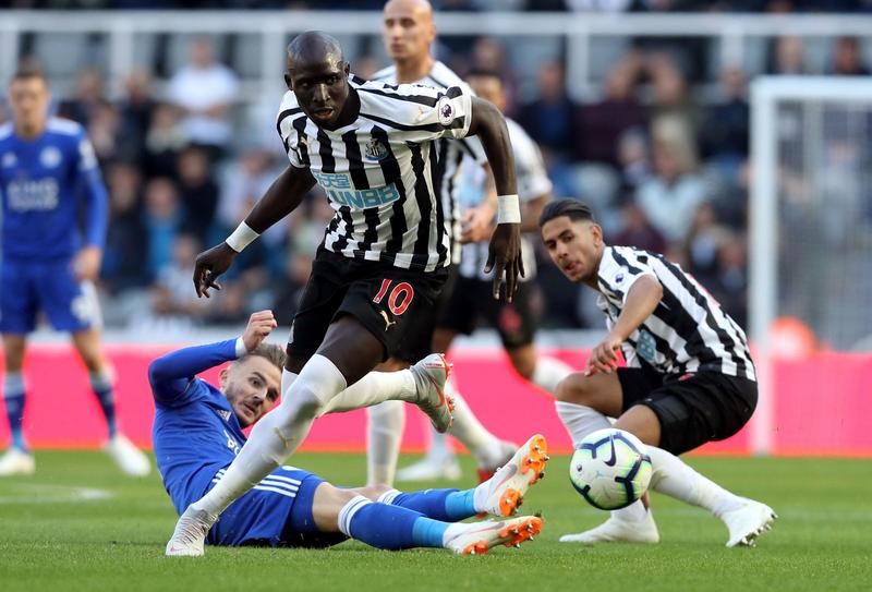 «Ньюкасл Юнайтед» в домашнем матче против «Лестера Сити» (0:2)
