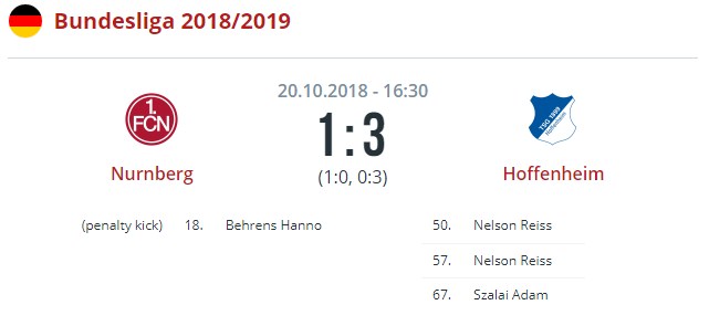 Нюрнберг - Хоффенхайм