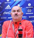 Станислав Черчесов на пресс-конференции перед матчем против сборной Швеции