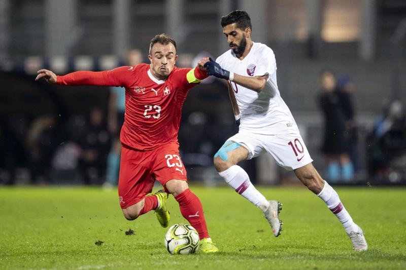 Джердан Шакири в домашнем матче сборной Швейцарии против Катара (0:1)