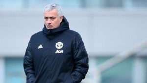 Жозе Моуринью на тренировке «Манчестер Юнайтед»