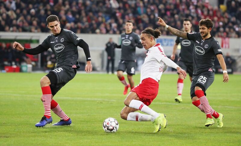 Фото с матча Фортуна Дюссельдорф 0:4 РБ Лейпциг