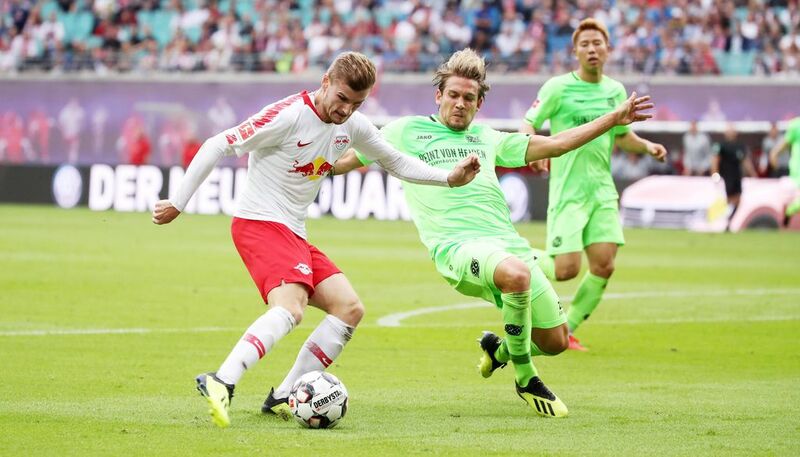 Фото с матча РБ Лейпциг 3:2 Ганновер