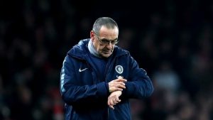 Маурицио Сарри в выездном матче «Челси» против «Арсенала» (2:0)