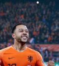 Мемфис Депай в домашнем матче сборной Нидерландов против Беларуси (4:0)
