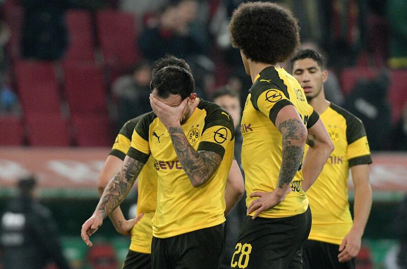 Фото с матча Аугсбург 2:1 Боруссия Дортмунд