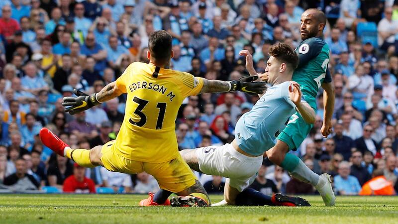 Фото с матча Манчестер Сити 1:0 Тоттенхэм