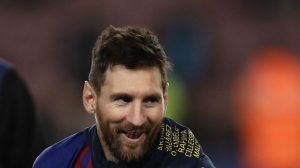 Лионель Месси в домашнем матче «Барселоны» против «Леванте» (победа 1:0)