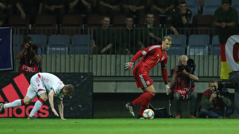 Фото с матча Беларусь 0:2 Германия