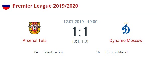 Арсенал - Динамо