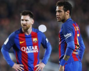 Неймар и Месси в барселоне