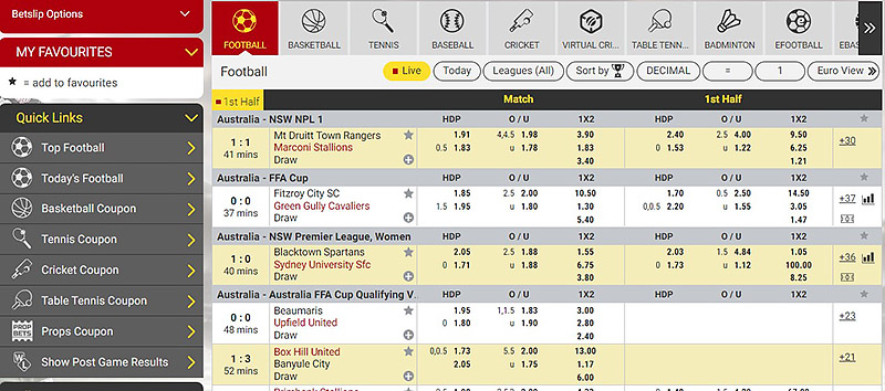 Внешний вид прематча